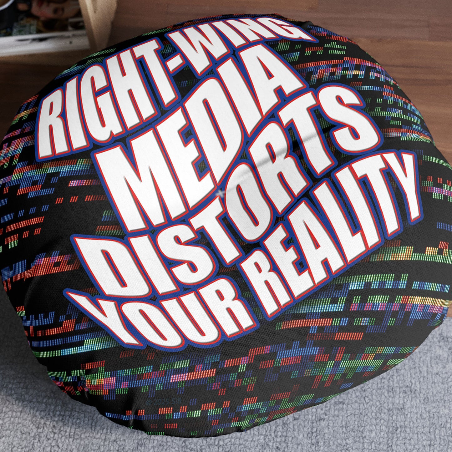Right-Wing Media Distorts Floor Pillow