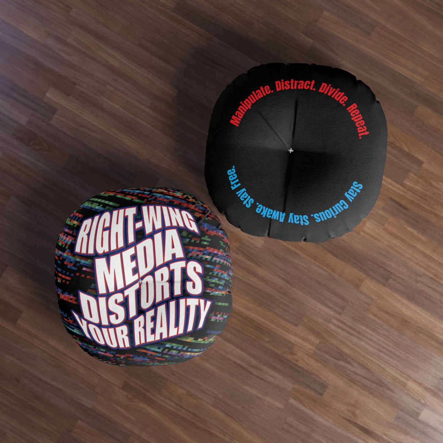Right-Wing Media Distorts Floor Pillow