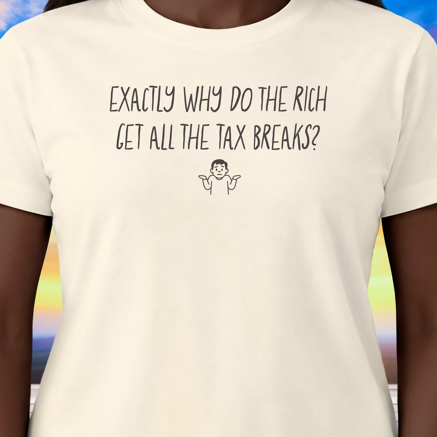 Tax Breaks Female Emoji T-Shirt