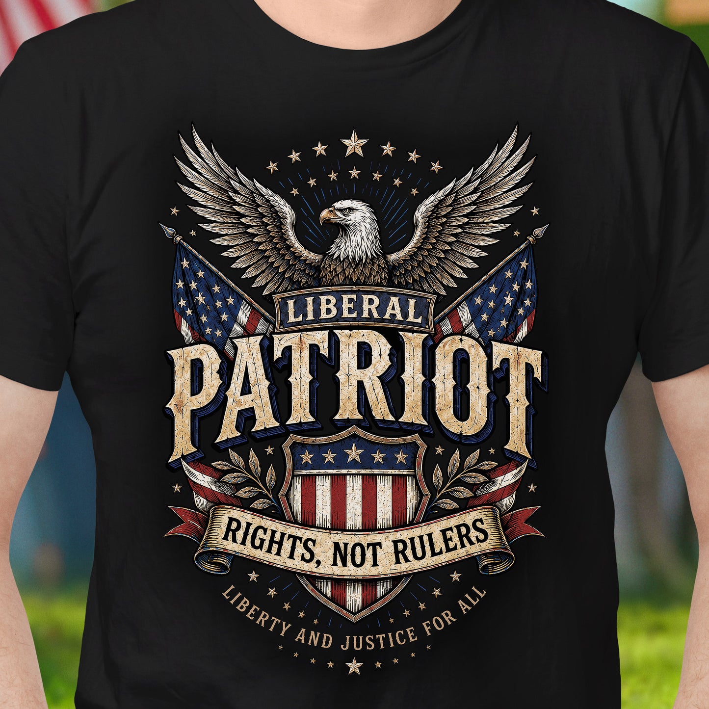 Liberal Patriot Eagle T-Shirt