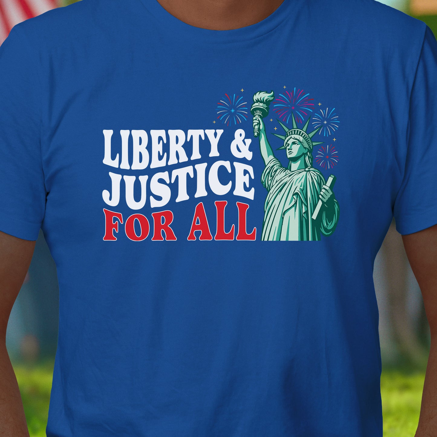 Liberty & Justice July 4 T-Shirt