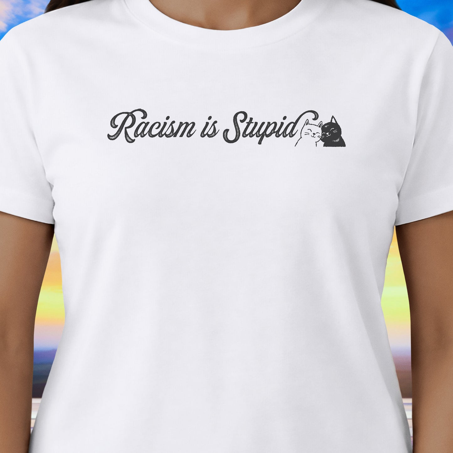 Racism is Stupid Cats T-Shirt