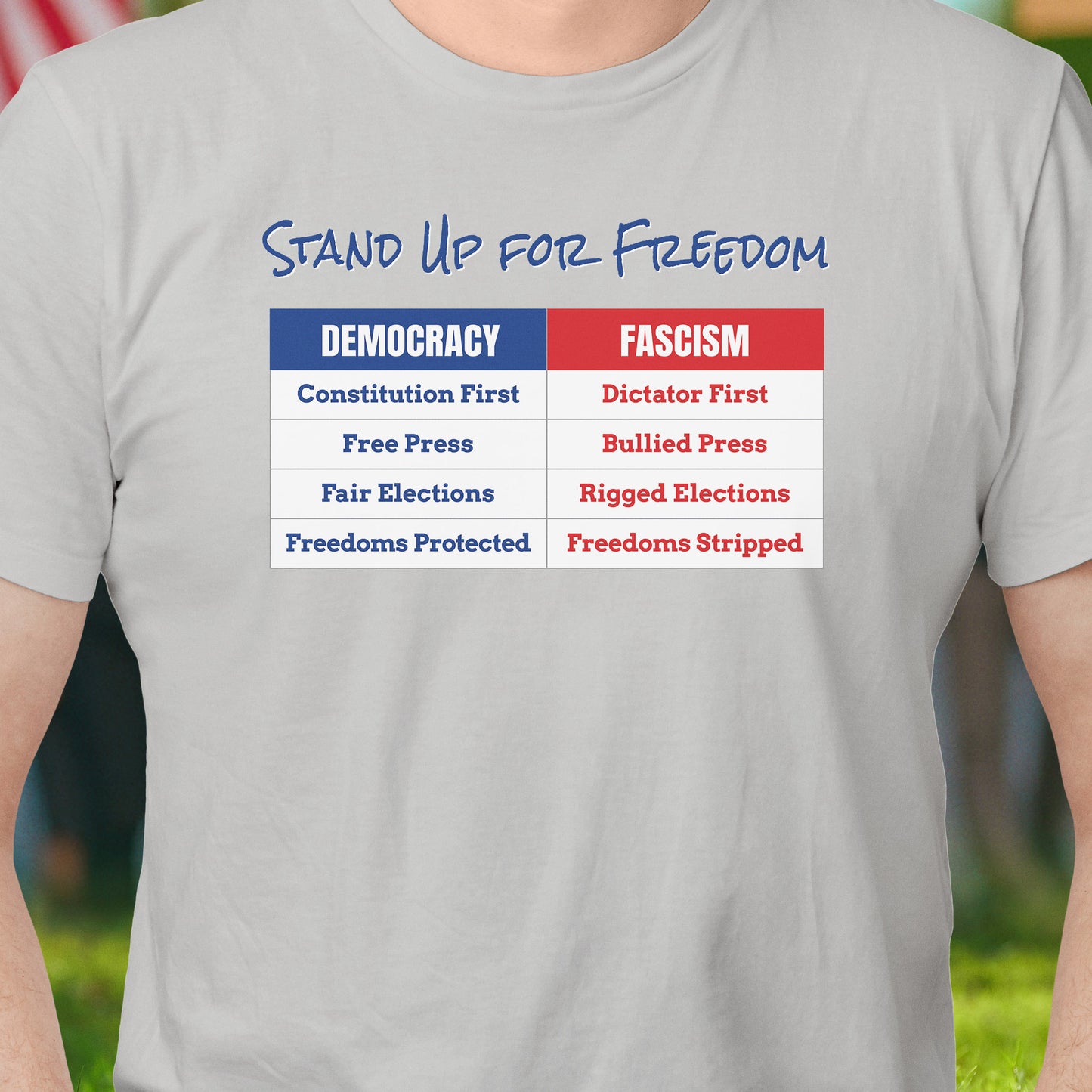 Stand Up for Freedom Chart T-Shirt