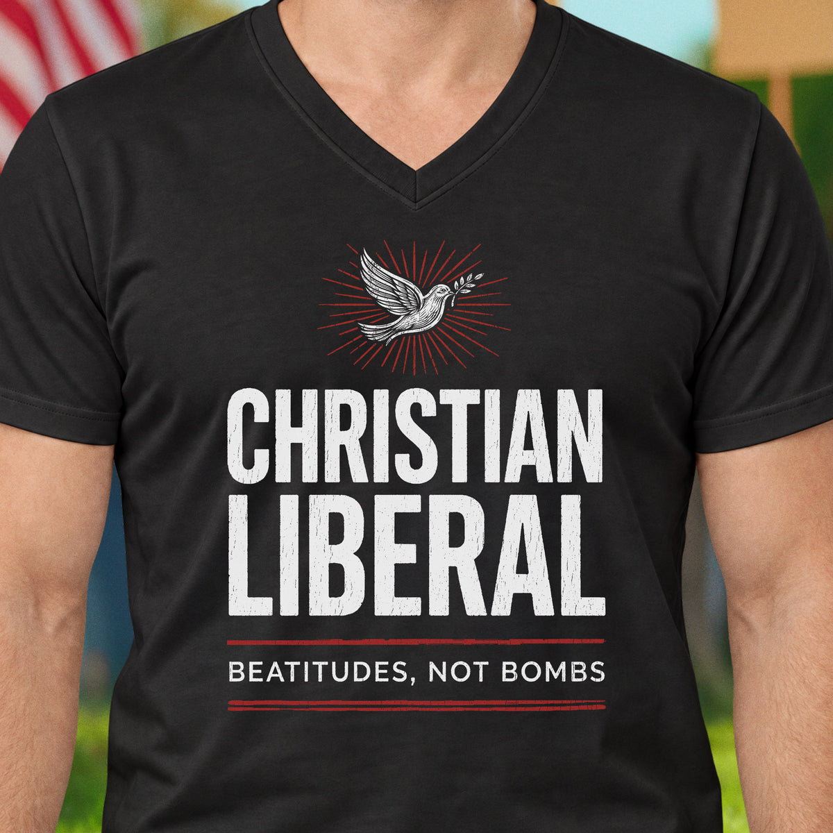 Christian Liberal V-Neck Tee