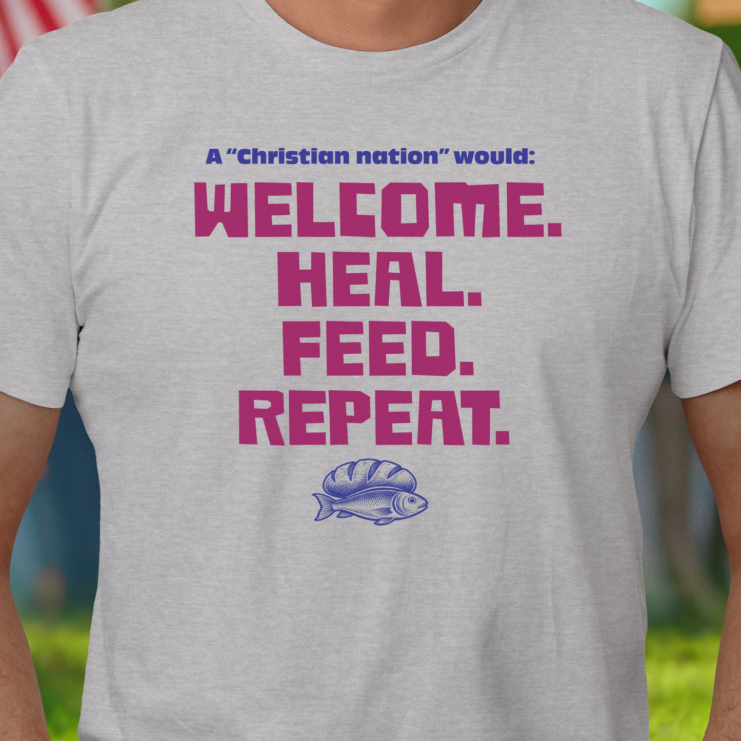 Welcome. Heal. Feed. Repeat. T-Shirt