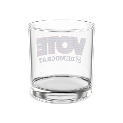 Vote Democrat 10oz Rocks Glass
