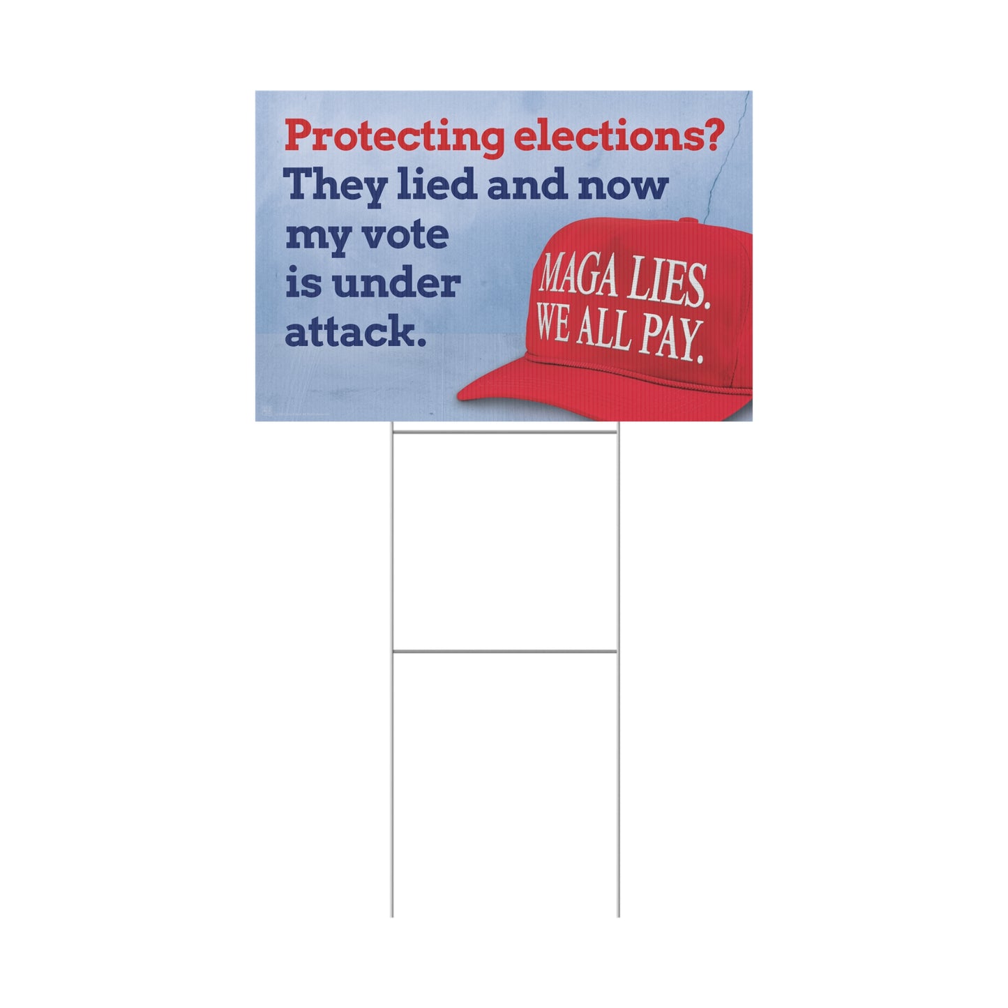 MAGA LIES. Elections Yard Sign