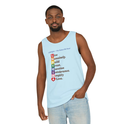 LGBTQIA+ Values Tank Top “Build Trust” Edition