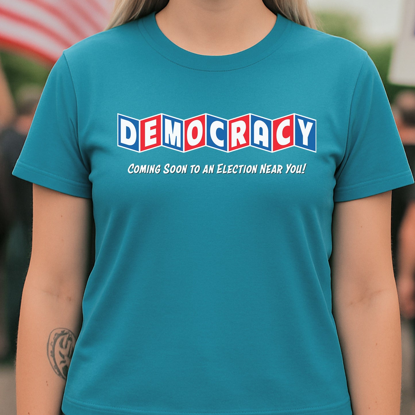 Democracy Marquee T-Shirt