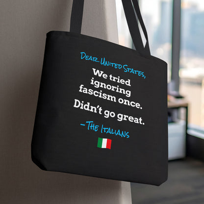 Anti-Fascist Italy Tote Bag