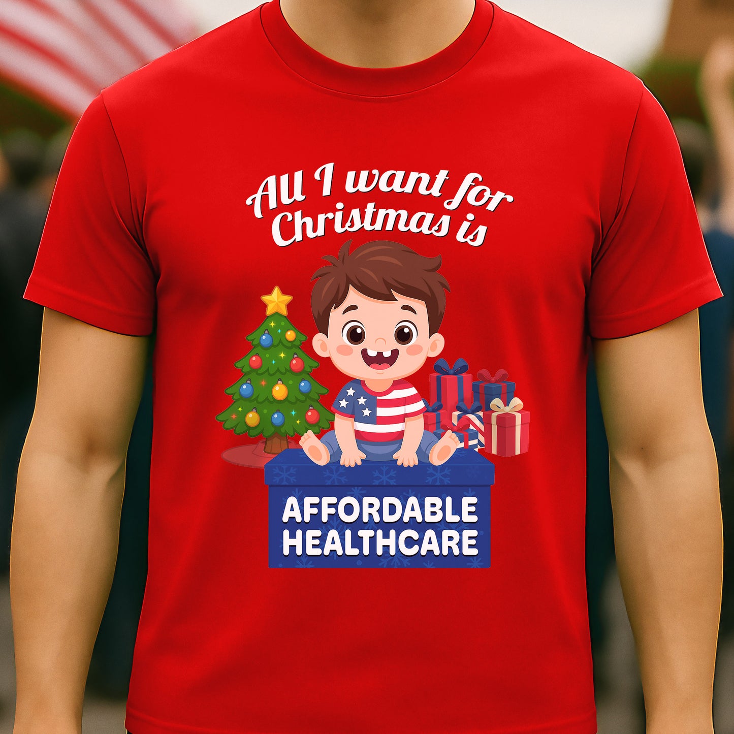 Affordable Healthcare Christmas T-Shirt