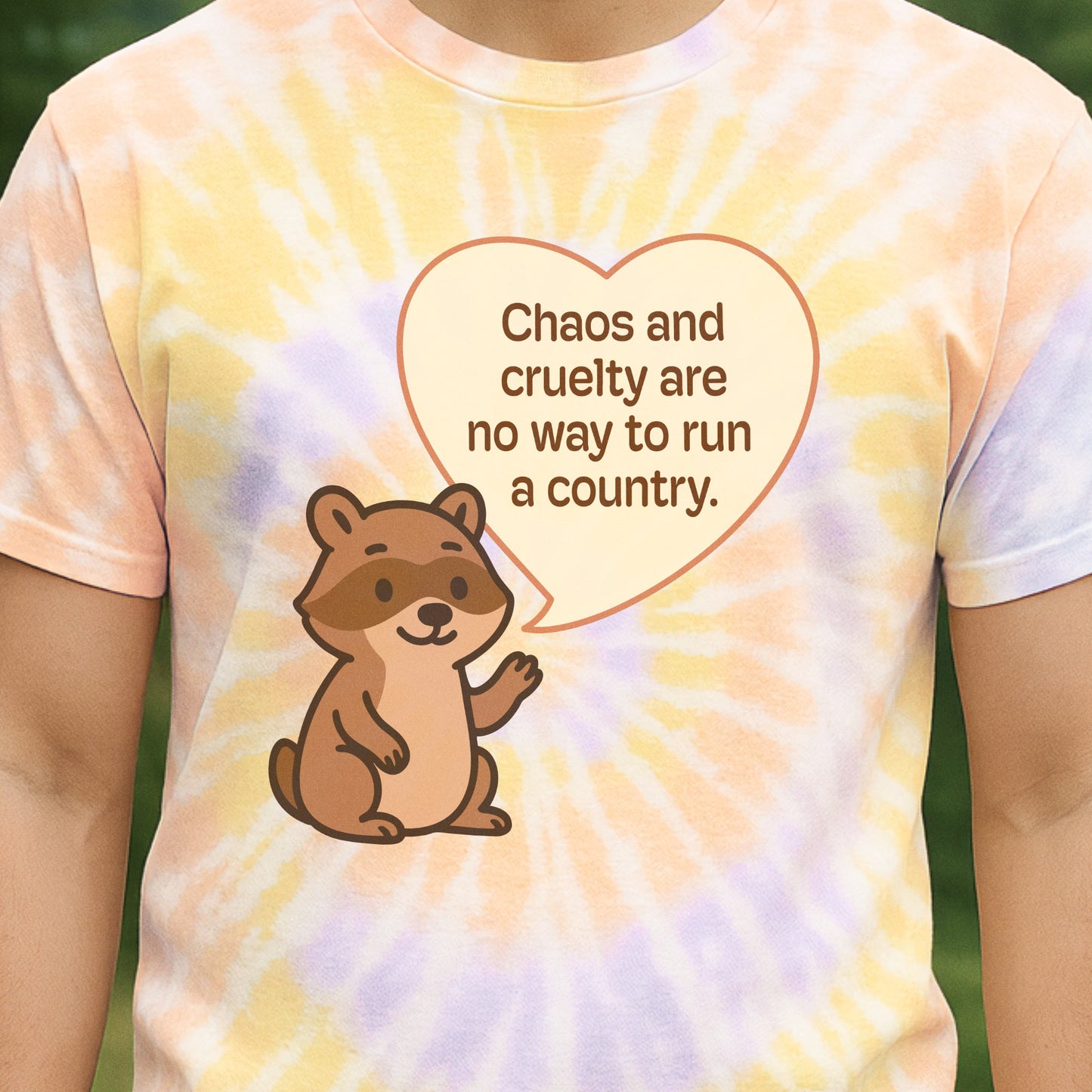 Chaos Isn't Leadership Tie Dye T-Shirt