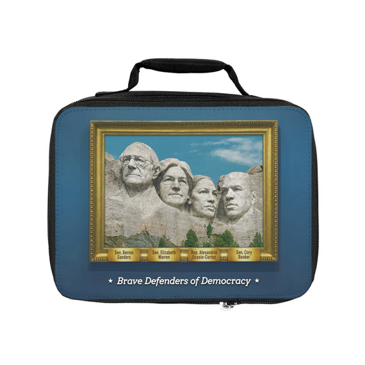 Brave Defenders of Democracy Lunch Bag – Progressive Activist Eco Lunch Carrier