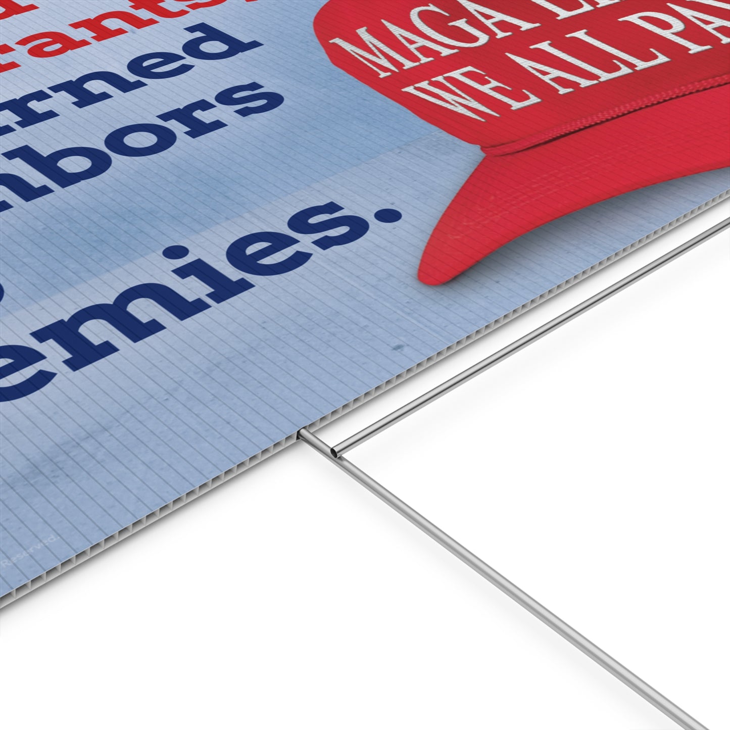MAGA LIES. Immigration Yard Sign