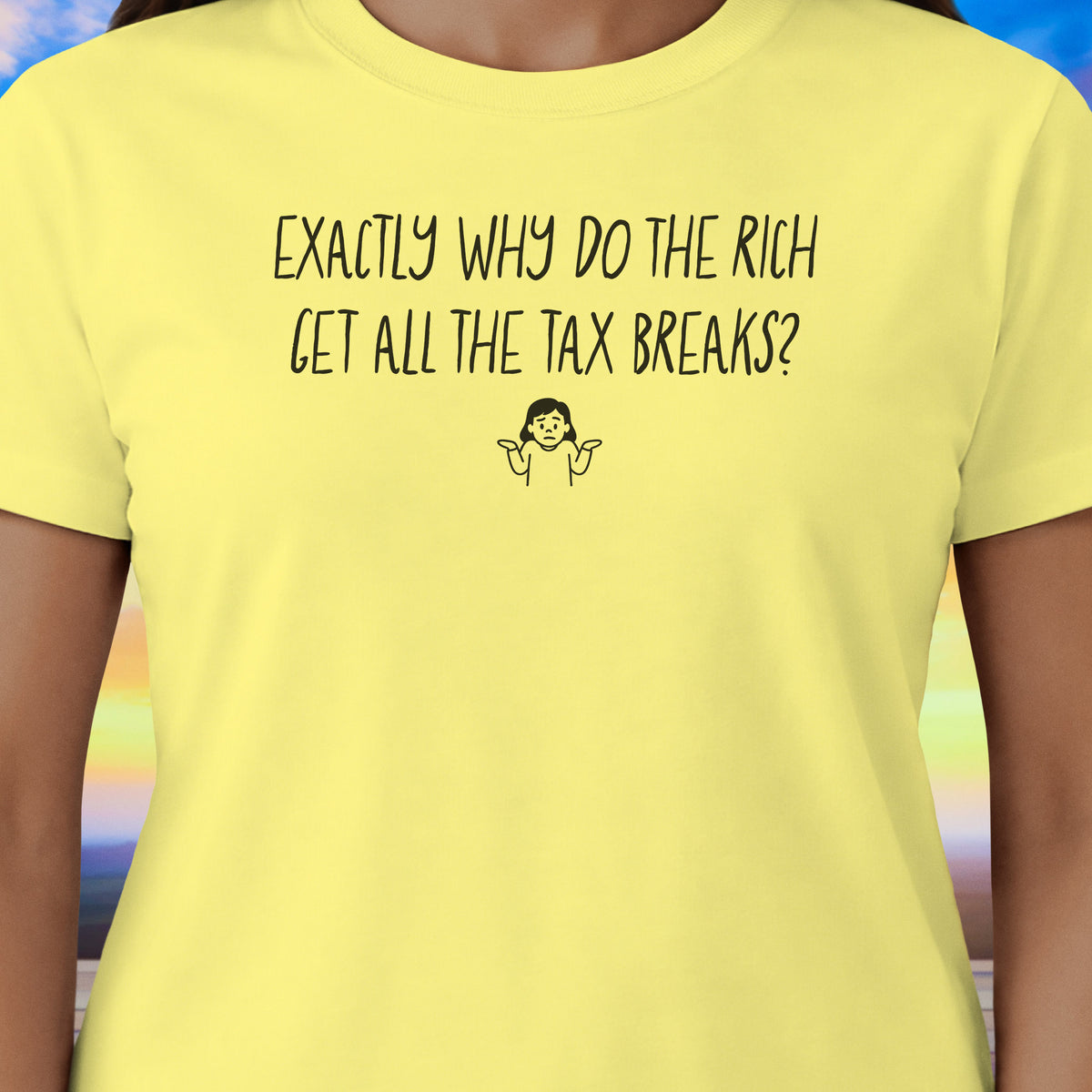Tax Breaks Female Emoji T-Shirt