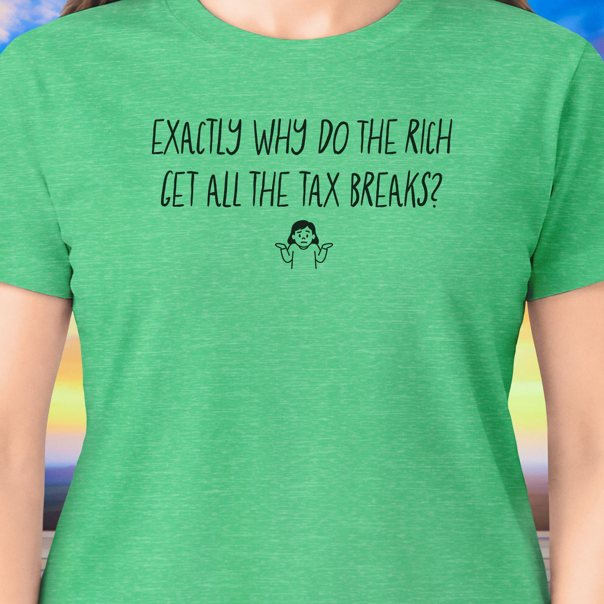 Tax Breaks Female Emoji T-Shirt