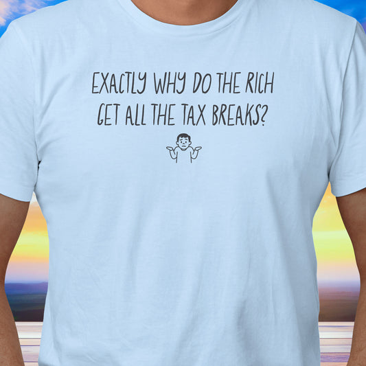 Rich Get Tax Breaks Male Emoji T-Shirt