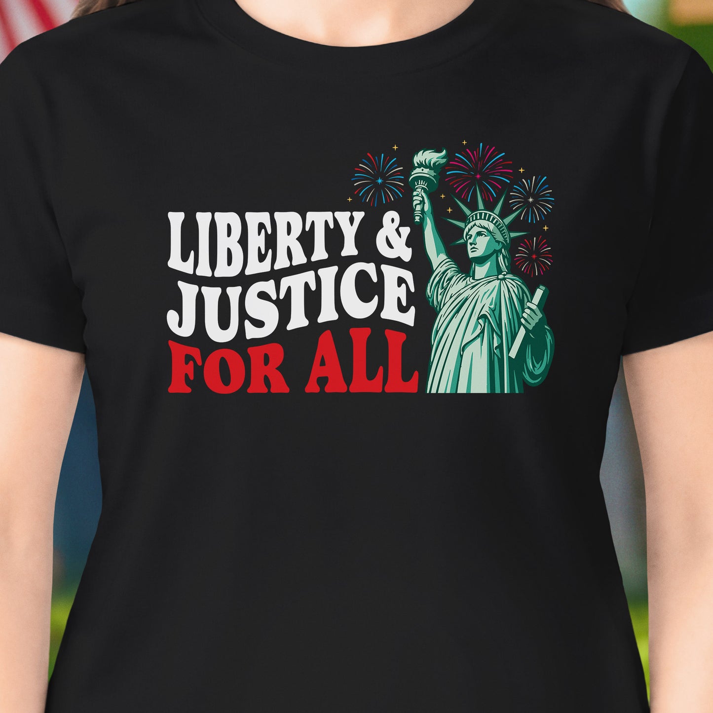 Liberty & Justice July 4 T-Shirt