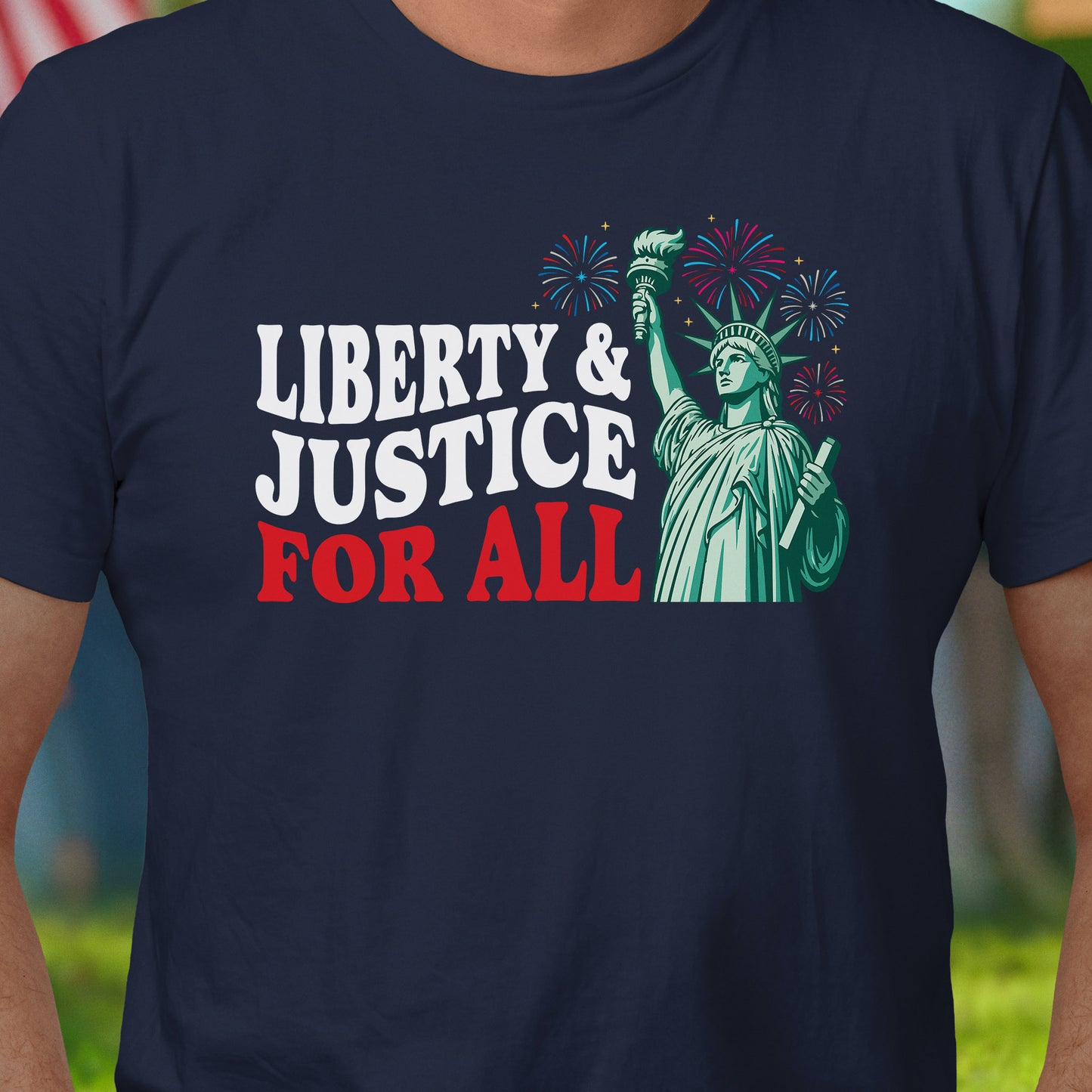 Liberty & Justice July 4 T-Shirt