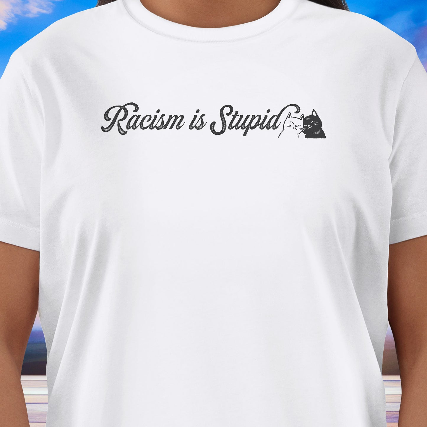 Racism is Stupid Cats T-Shirt
