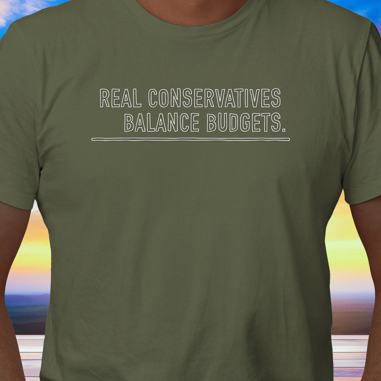 Real Conservatives Balance Budgets T-Shirt
