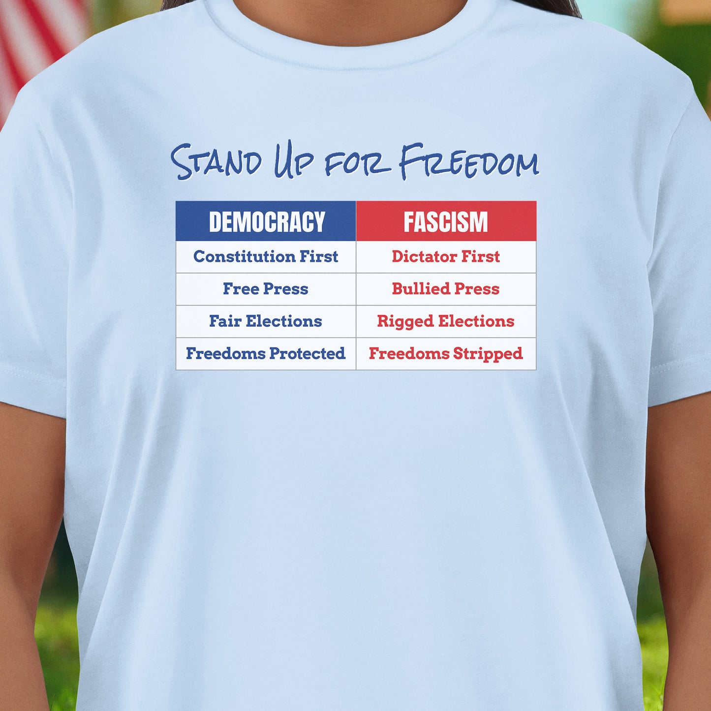 Stand Up for Freedom Chart T-Shirt