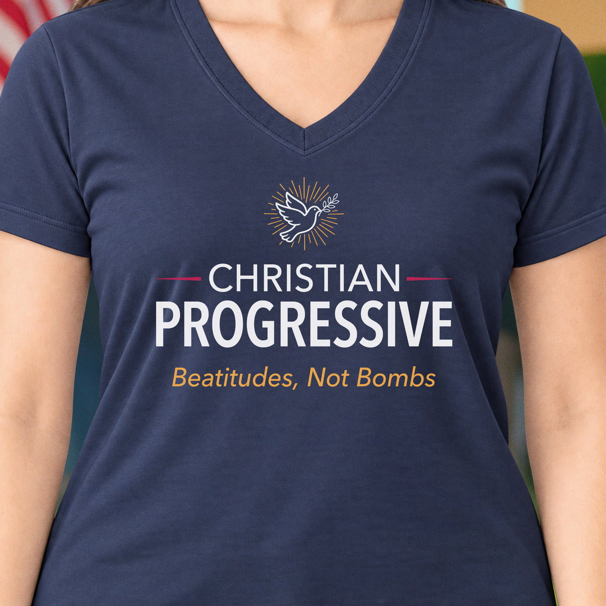 Christian Progressive V-Neck Tee