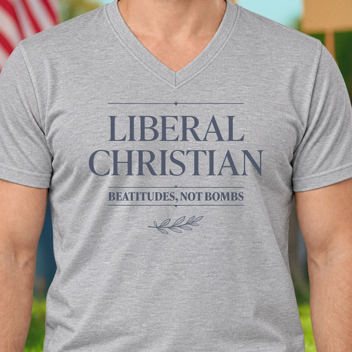 Liberal Christian V-Neck Tee