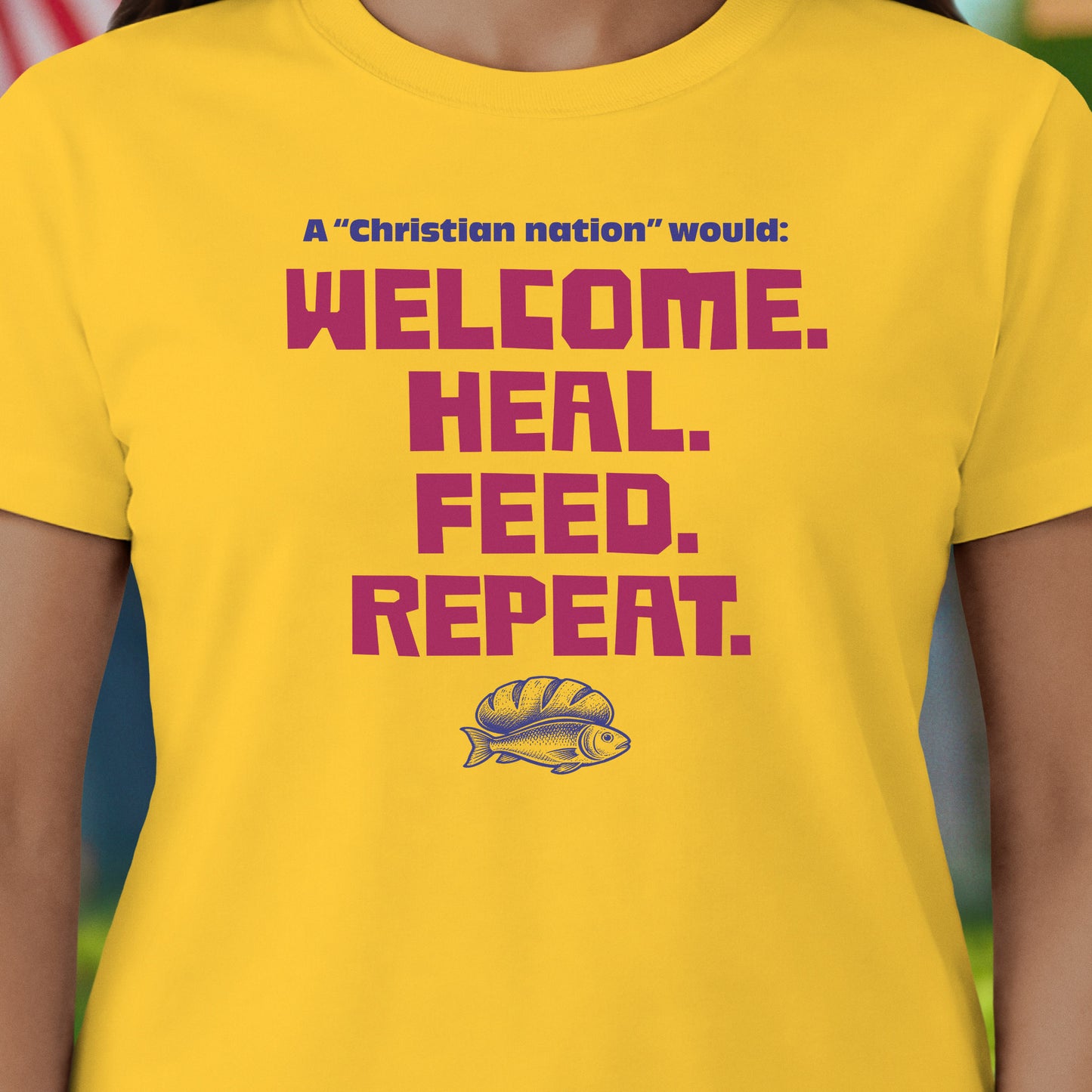 Welcome. Heal. Feed. Repeat. T-Shirt